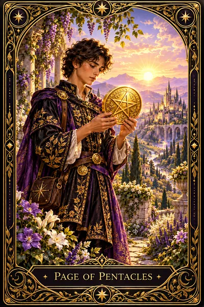 เพจเหรียญ (Page of Pentacles)